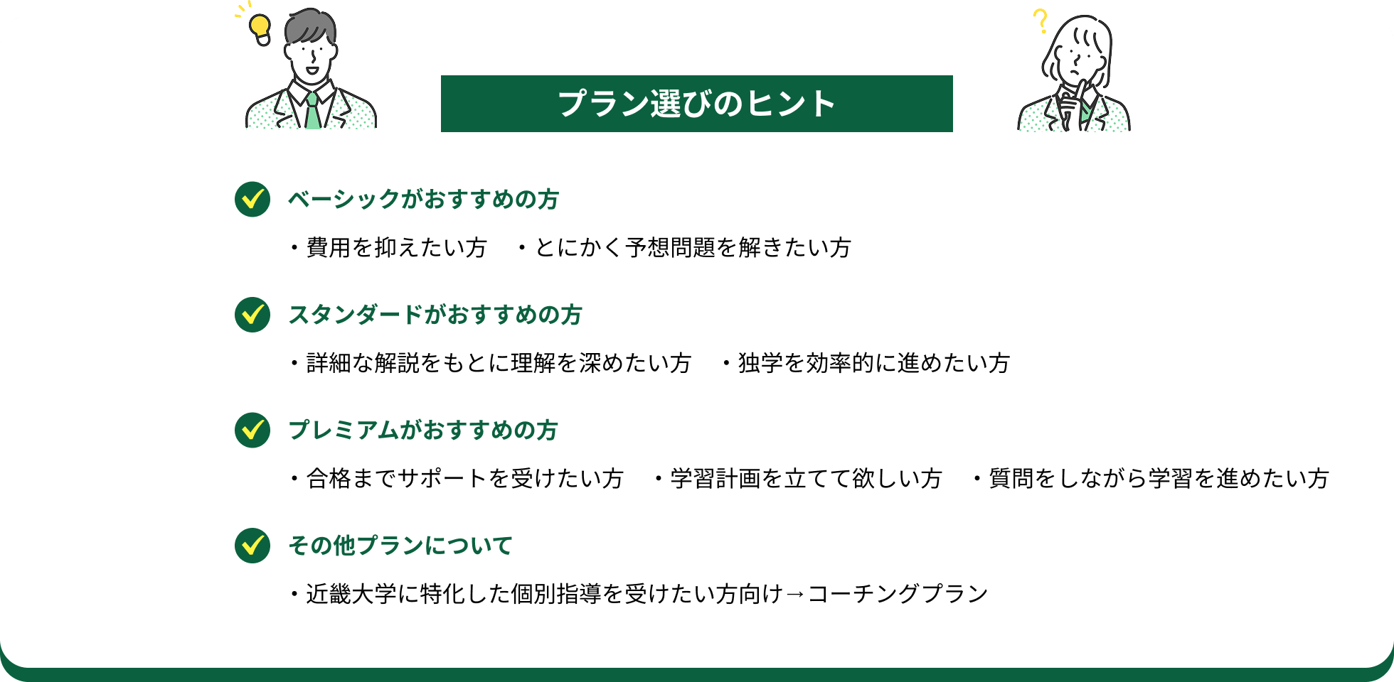 プラン選びのヒント